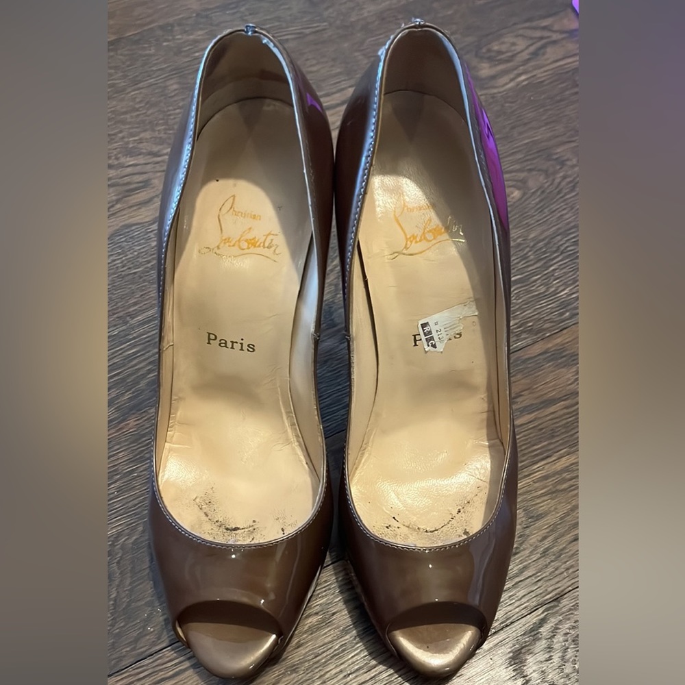 Bronze peep toe